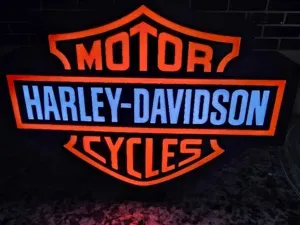 Harley Davidson Motorcycles lightbox for display!