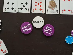Poker tokens (dealer, big blind, small blind)