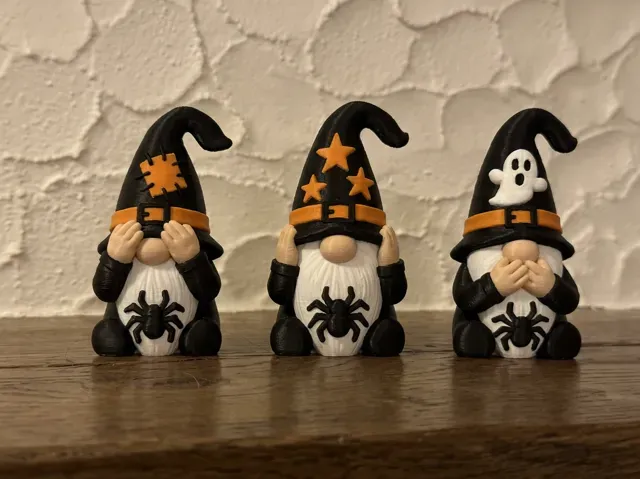 Hear, See & Speak No Evil Spooky Gnomes — Фото 2 из 2
