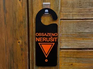 Visačka na dveře / Door hanger -3 versions (CZ/EN)