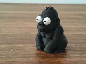 Cartoon Gorilla Desk Toy - Googly Eyes
