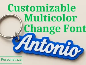 Portachiavi con Nome Personalizzato SCRIVI IL TUO 