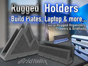 Rugged Build Plate and Laptop Holder - Gridfinity