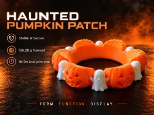 Bowling Ball Holder - Haunted Pumpkin Patch