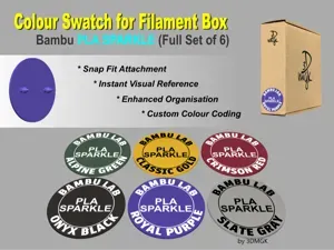 Filament Box Swatch - Bambu PLA SPARKLE