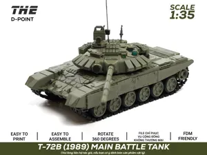 T-72B 1989 MBT |1:35 Scale| Workable Tracks