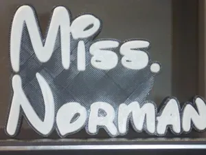 Teacher Name Plate