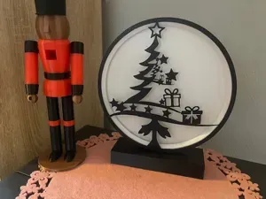 Christmas Snow Globe LED Lamp Christmas Tree
