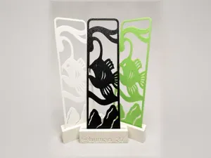 Anglerfish Bookmark | Deep-Sea One-Color Print