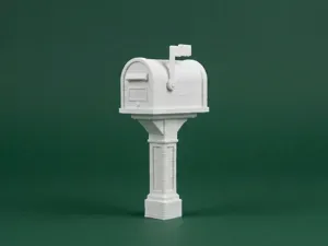 1:12 Scale Mailbox 3D Model