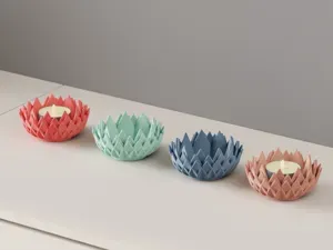 LED Tealight. Lotus Flower LED Candle Holder