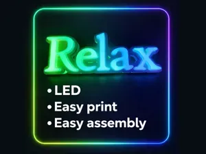 LED SIGN 3D LETTER - RELAX