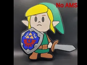 Link 2D Wall Art – The Legend of Zelda Decor