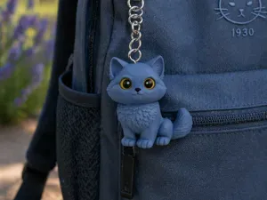 Porte-clé Chat Chartreux