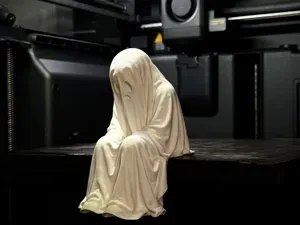 Sad Ghost edge sitter Halloween Figurine!
