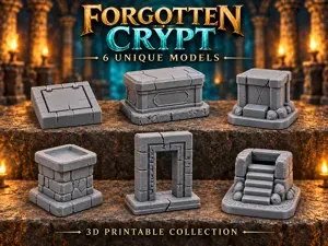 Carved Border Dungeon Door Terrain
