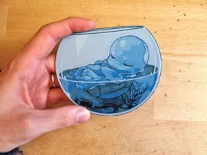 Cute Squirtle inside a glass bowl Portrait