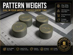 Parametric Pattern Weights — (Sew / Quilt / Cut)