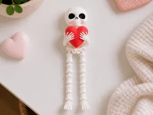 Skeleton Heart Flexi Toy - Articulated Figurine