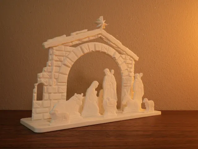 Christmas Nativity Scene - Holy Family & Stable — Фото 3 из 10