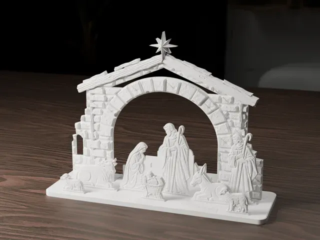 Christmas Nativity Scene - Holy Family & Stable — Фото 7 из 10