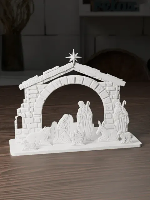 Christmas Nativity Scene - Holy Family & Stable — Фото 10 из 10