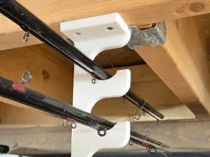 Simple Fishing Rod Holder Ceiling or Wall Mounted