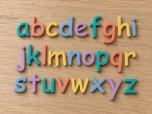 Comic Sans alphabet lowercase