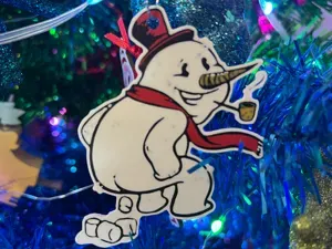 Silly Snowman Ornament - A Marshmallow Surprise