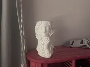 Female Face Vase