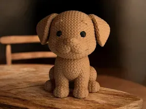 Cute Knitted Dog