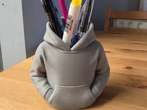 No Drawstring Hoodie Pen Pot