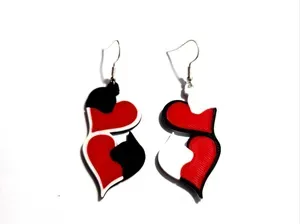 Twin Hearts & Cats - Earrings