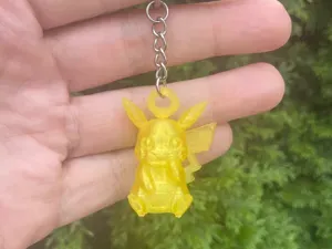 Pokemon Pikachu –Minimalist 3D Keychain no ams