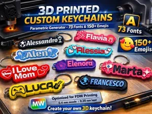 Customizable Keychain Font + Emoji