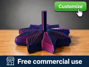 Telescoping Star Fidget: Customizable & Parametric