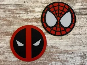 Spider-Man and Deadpool Coasters