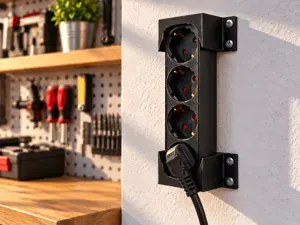 Power Strip Wall Mount – Screw On Holder Organizer