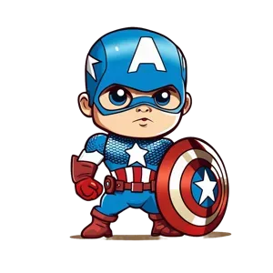 HueForge Baby Captain America