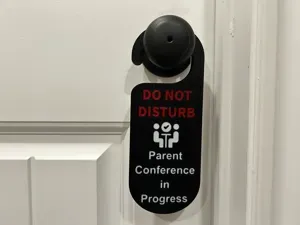 Parent Conference in Progress Door Hanger