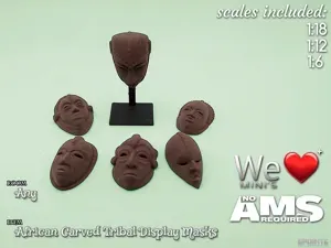 WLM - African Tribal Display Pieces (Masks)