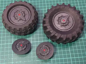 Offroad rims 52mm and wheel covers 48mm