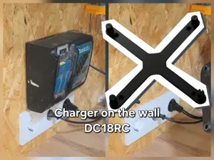 Makita DC18RC charger wall holder