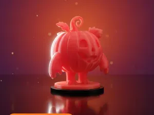 Citrouille souriante – figurine d’Halloween