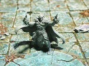 Orc Wizard / sorcerer - DND miniature with stats