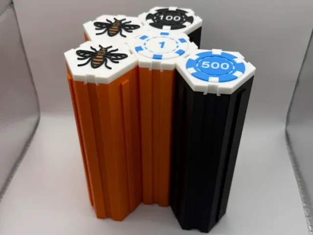 Poker Chip Hive Modular Storage
