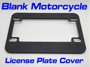Motorcycle License Plate Cover Frame Blank