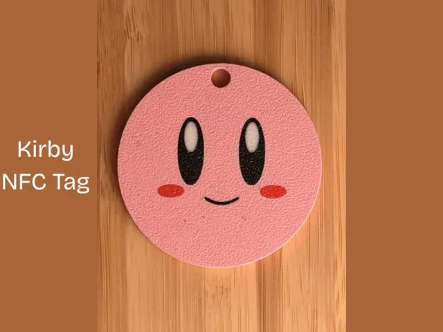 Kirby NFC Tag Keychain – 3D Printed Model — Фото 2 из 2