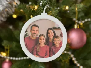 Reusable Photo Frame Christmas Tree Ornament