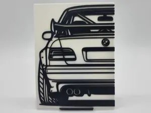 2D Wall Art BMW E36 M3 Driftcar